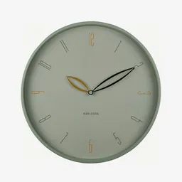 Present Time Reloj de Pared Mecanismo Silencioso Petalos Beige