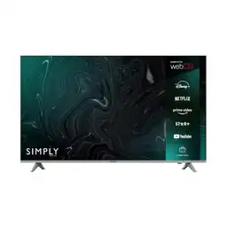 Simply Turn on Televisor Led Uhd-4K Smart TV SYLED554UHDW