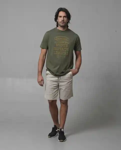 Camiseta Hombre Verde Talla XL 109G105_VER180322 Rifle