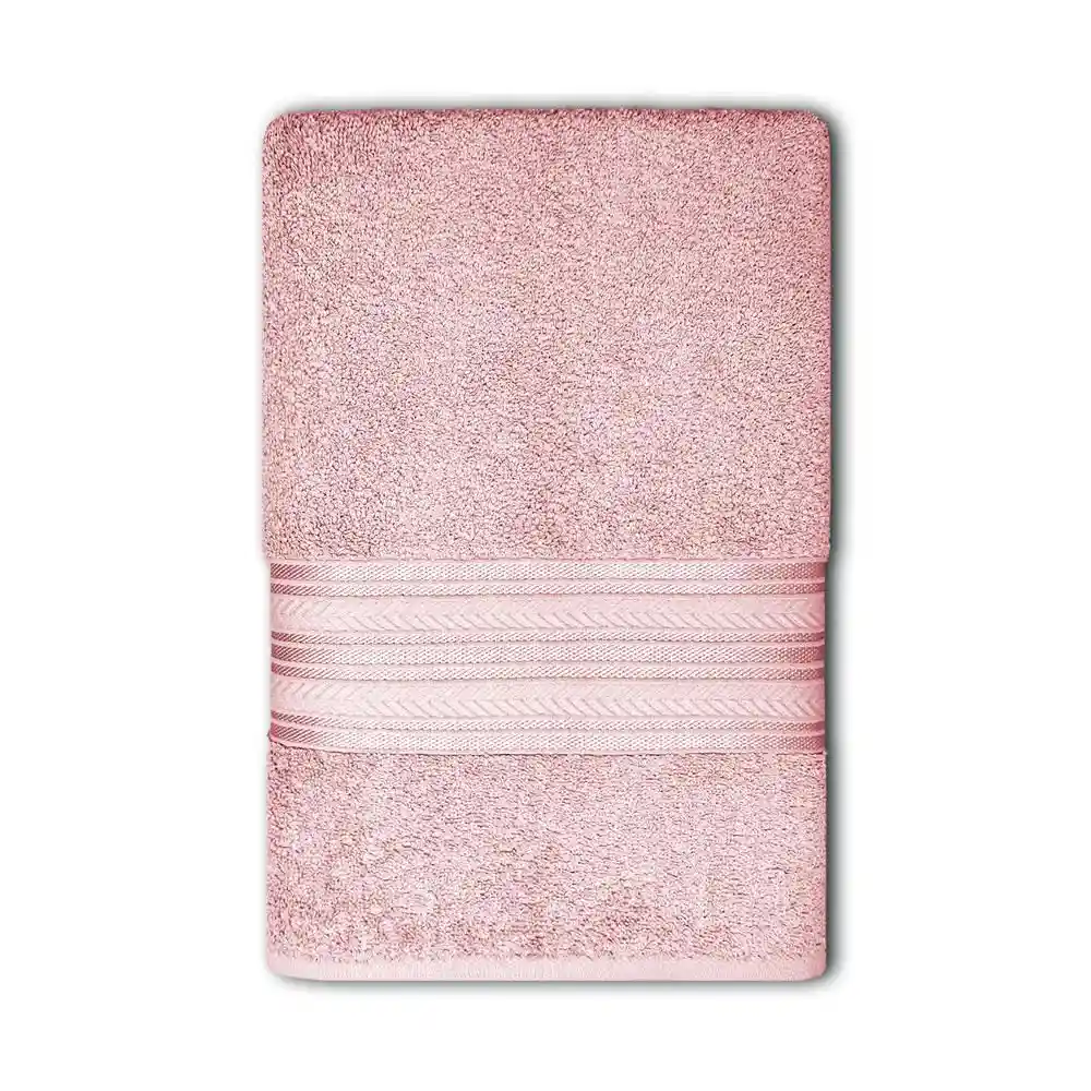 Toalla 70x140 420 Gm Baño-rosa