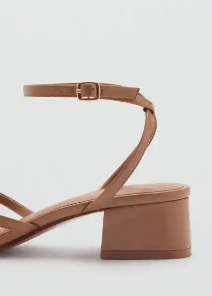 Sandalias Montse Caramelo Talla 37 Mujer Mango