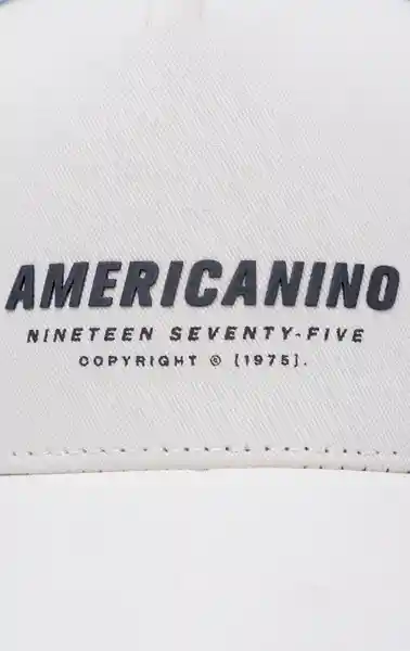 Gorra Unisex Blanco Talla M 751G509_BLA110601 Americanino