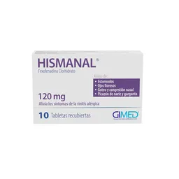 Hismanal Fexofenadina 120 Mg