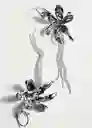 Pendientes Orchid Plata Talla 99 Mujer Mango