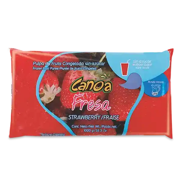 Canoa Pulpa de Fruta Fresa