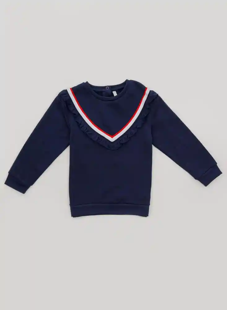 Buso Cerrado Bebe Niña 12/18mese-azul