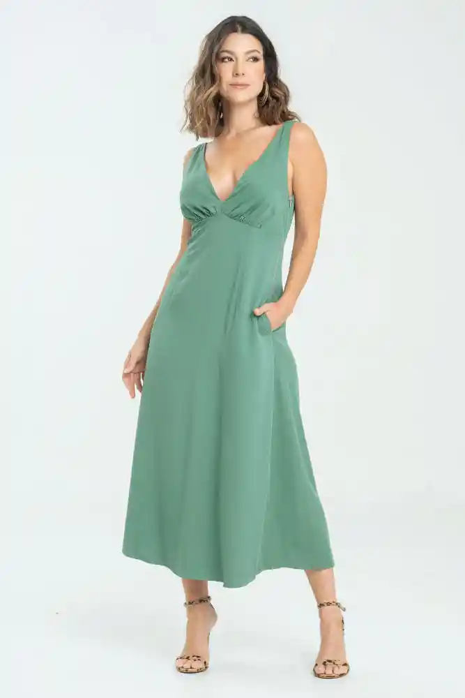 Vestido Largo Roched