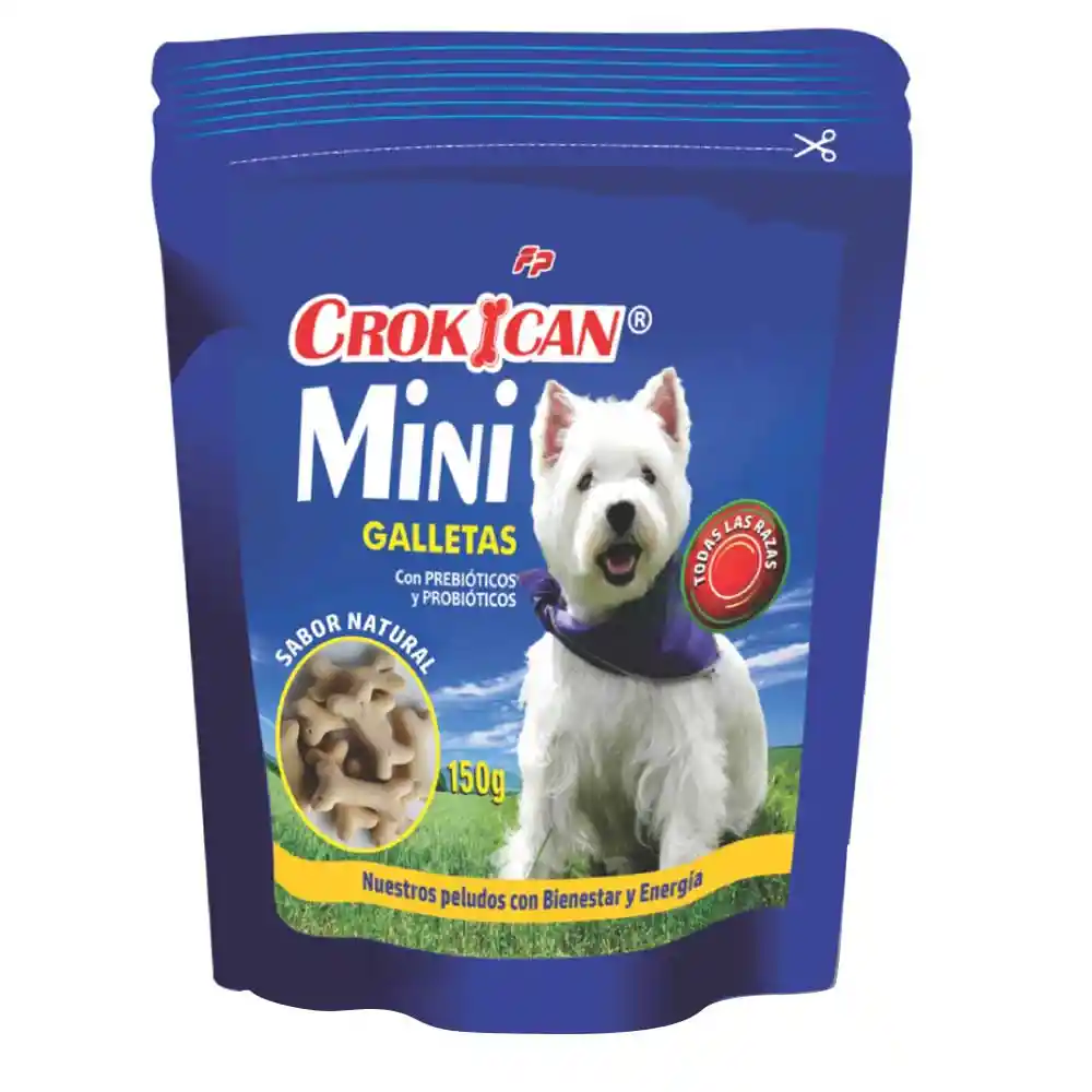 Crokican Galletas para Perro Mini Sabor Natural
