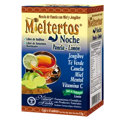 Mieltertos Propóleo Noche Panela Limón