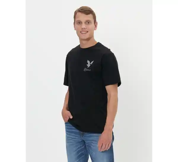 Camiseta Hombre Color Negro Talla Large American Eagle