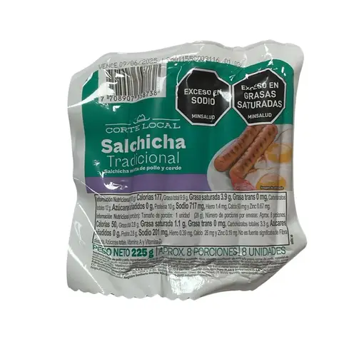 Salchicha Tradicional - Corte Local 225 g