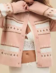 Buzo Rosa Talla: SMALL Aerie 3364654 American Eagle