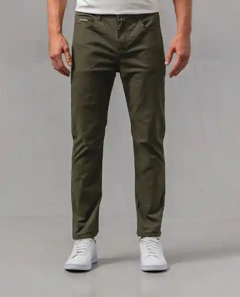 Pantalón Hombre Verde 34 160F101_VER190414 Rifle