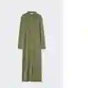 Vestido Florina Khaki Talla S Mujer Mango