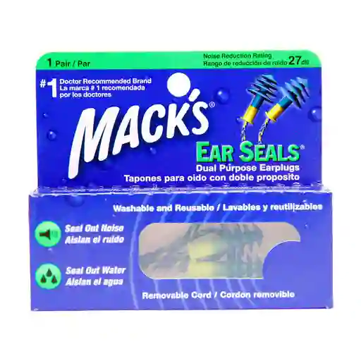 Mack's tapones para oidos doble proposito ear seals