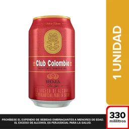 Cerveza Club Colombia Roja - Lata 330 ml x1