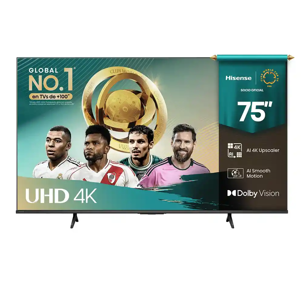 Televisor Hisense Uhd 4k 75" Smart Negro 75a6nv