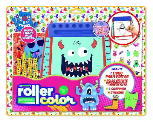 Libro Roller Color Crazy Monsters Disney