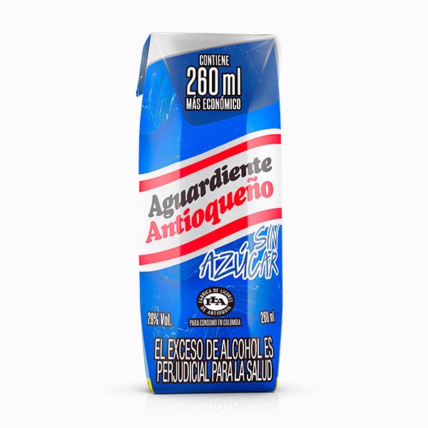 Antioqueño Aguardiente sin Azúcar 260 ml