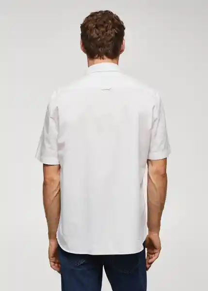 Camisa Ginza-H Blanco Talla XL Hombre Mango