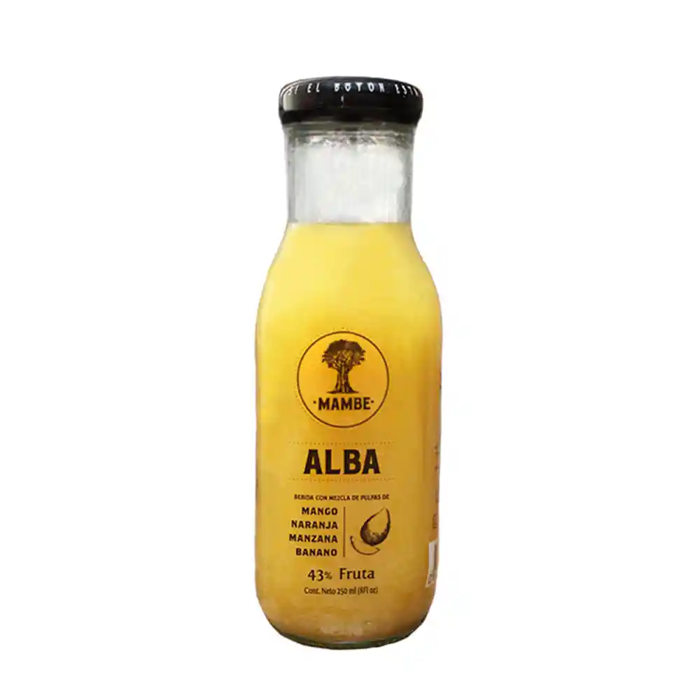 Alba Bebida con Mezcla de Pulpas Mango Naranja Manzana Banano
