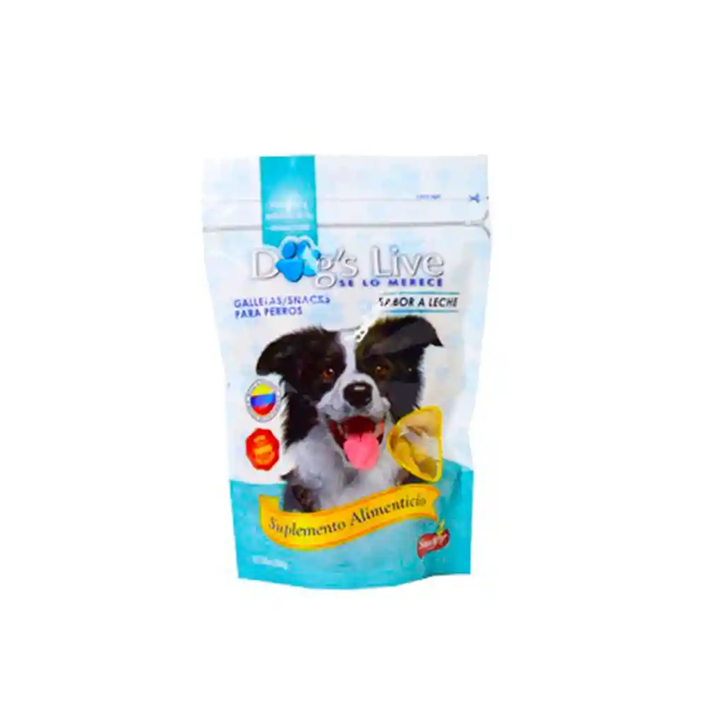 Galletas Dogs Live Para Perro Sabor Leche 