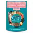 Comida húmeda para gatos Esterilizados Purina One sabor a Salmón x 85gr