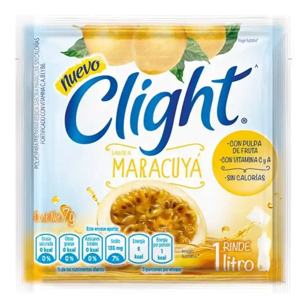 Clight Bebida en Polvo Sabor a Maracuyá sin Calorías