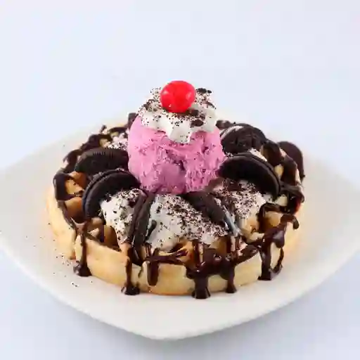 Waffle de Oreo
