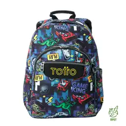 Morral Juvenil Porta Pc 14" Acuarela Azul