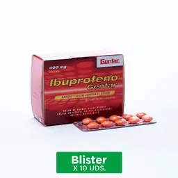 Genfar Ibuprofeno Blister  Tabletas Recubiertas (400 mg)