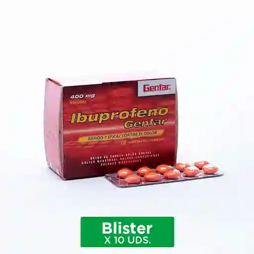 Genfar Ibuprofeno Blister  Tabletas Recubiertas (400 mg)