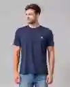 Camiseta Hombre Azul Marinero Ultraoscuro Talla L 34572 Rifle