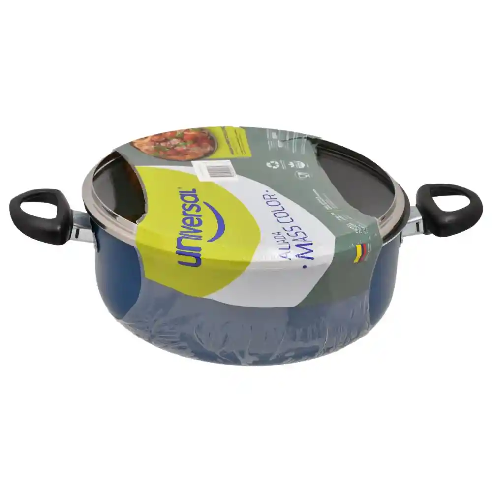 Olla Universal Tapa Vidrio Azul