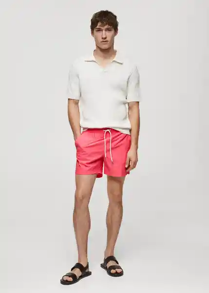 Short Bañador Lisoc Coral Talla L Hombre Mango