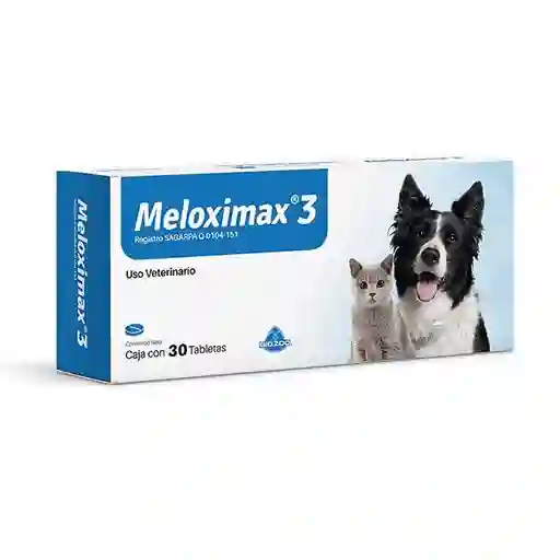 Meloximax 3 Tabletas Uso Veterianario