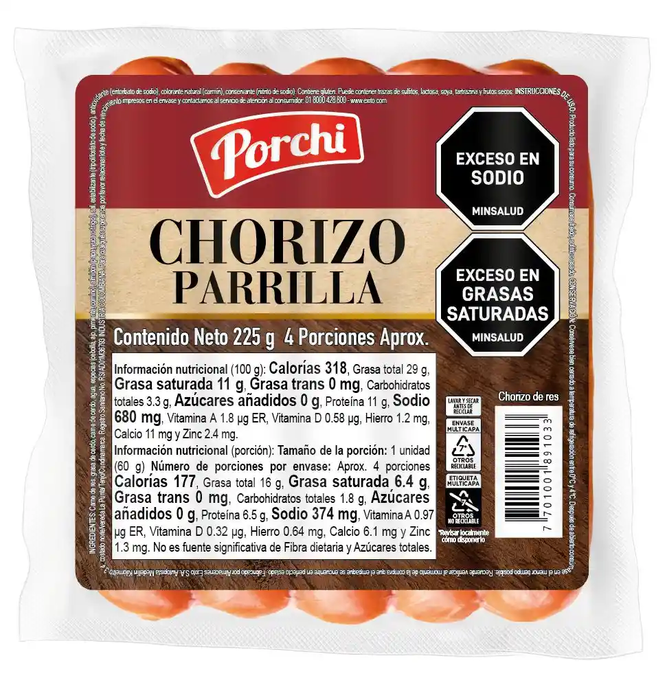 Chorizo Parrilla Porchi