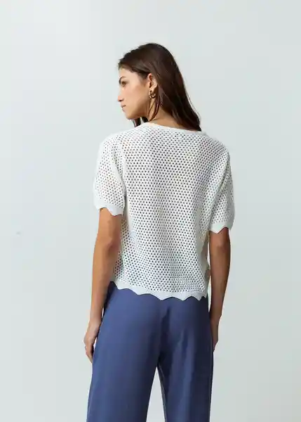 Blusa Tejido Mujer Crudo Marfil Talla M Naf Naf