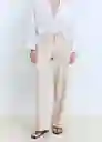 Pantalón Love Arena Talla M Mujer Mango