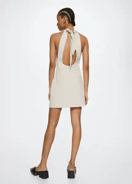 Vestido Catlin Beige Talla 18 Mujer Mango