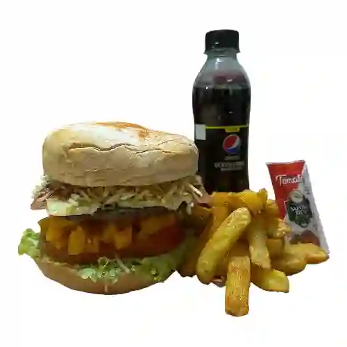 Hamburguesa Hawaiana en Combo