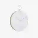 Inkanta Reloj de Pared Hook Blanco Metal