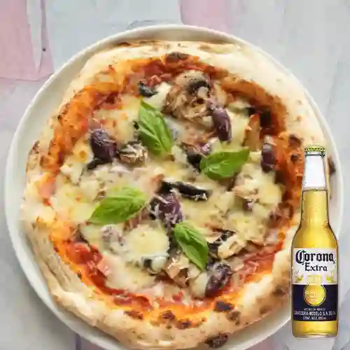 Combo Pizza Capricciosa + Corona Extra 355 ml
