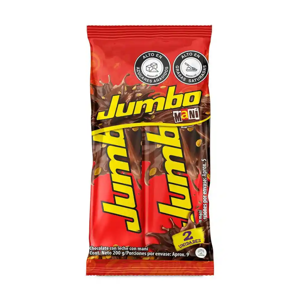 Jumbo Chocolatina con Leche con Maní