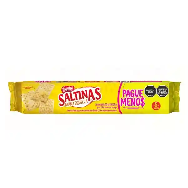 Galletas de sal SALTINAS Mantequilla 5 tacos x 570g Pague Menos