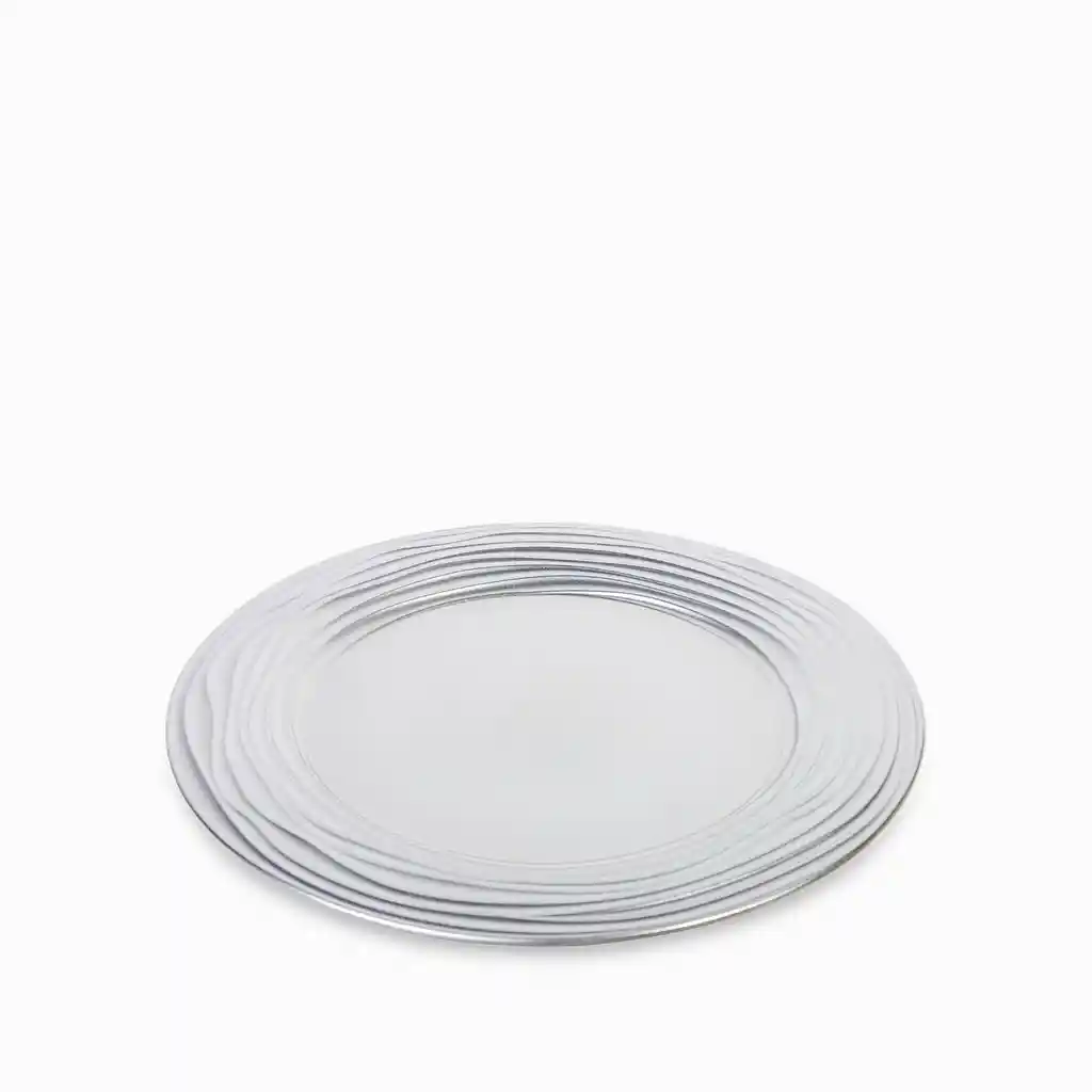 Ambiente Gourmet Plato Base Dahlia Plateado