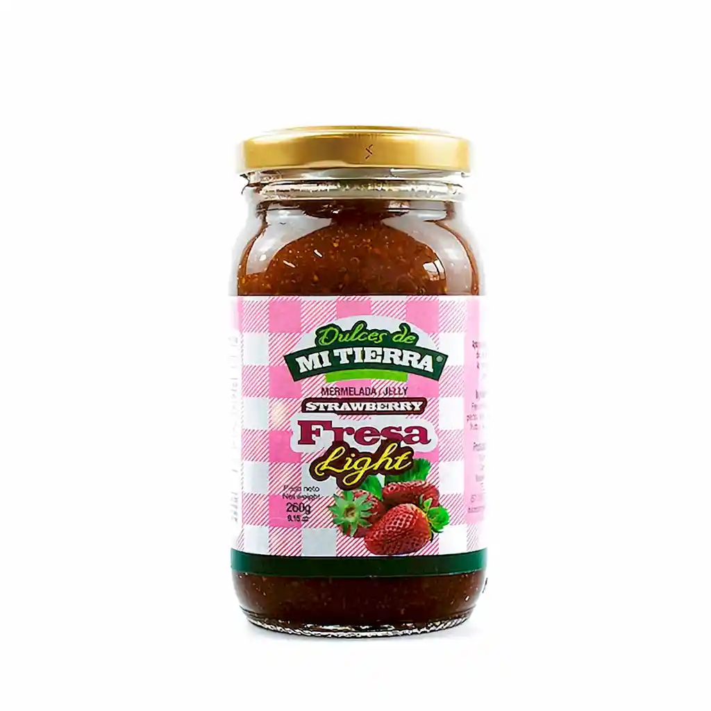 Mi Tierra Dulces De Mermelada De Fresa Ligth