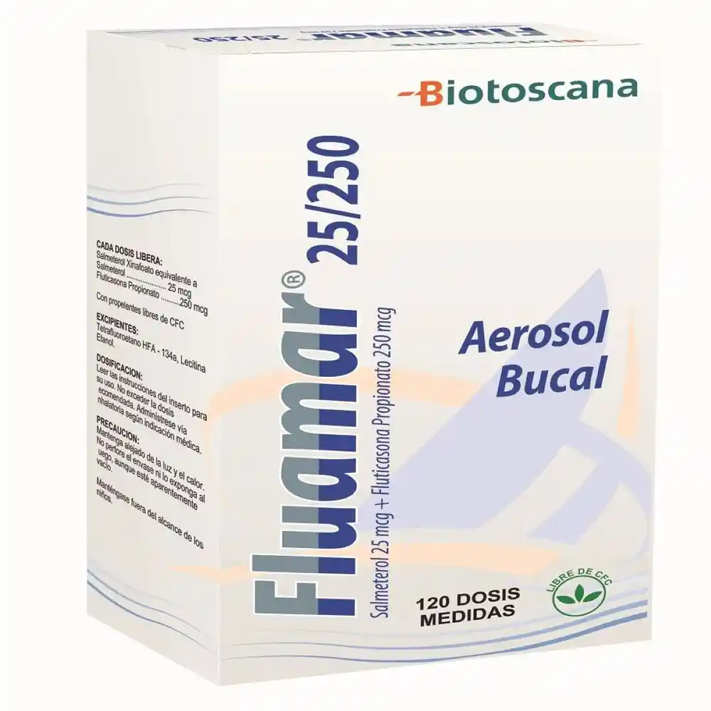 Fluamar Aerosol Bucal (25 mcg / 250 mcg)