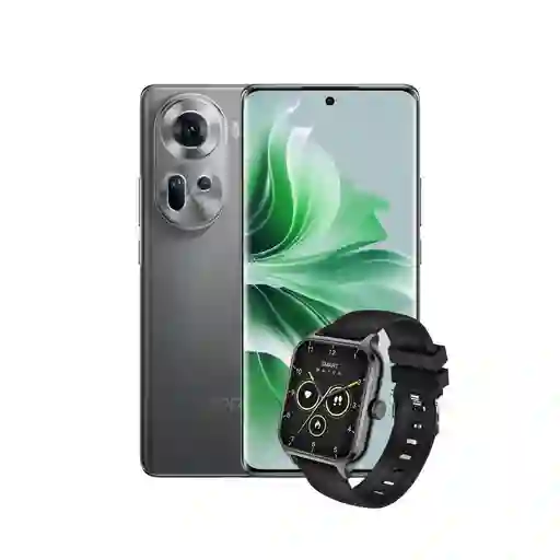 Celular Oppo Reno11 256 Gb 12 Gb Ram Gris + Smartwatch