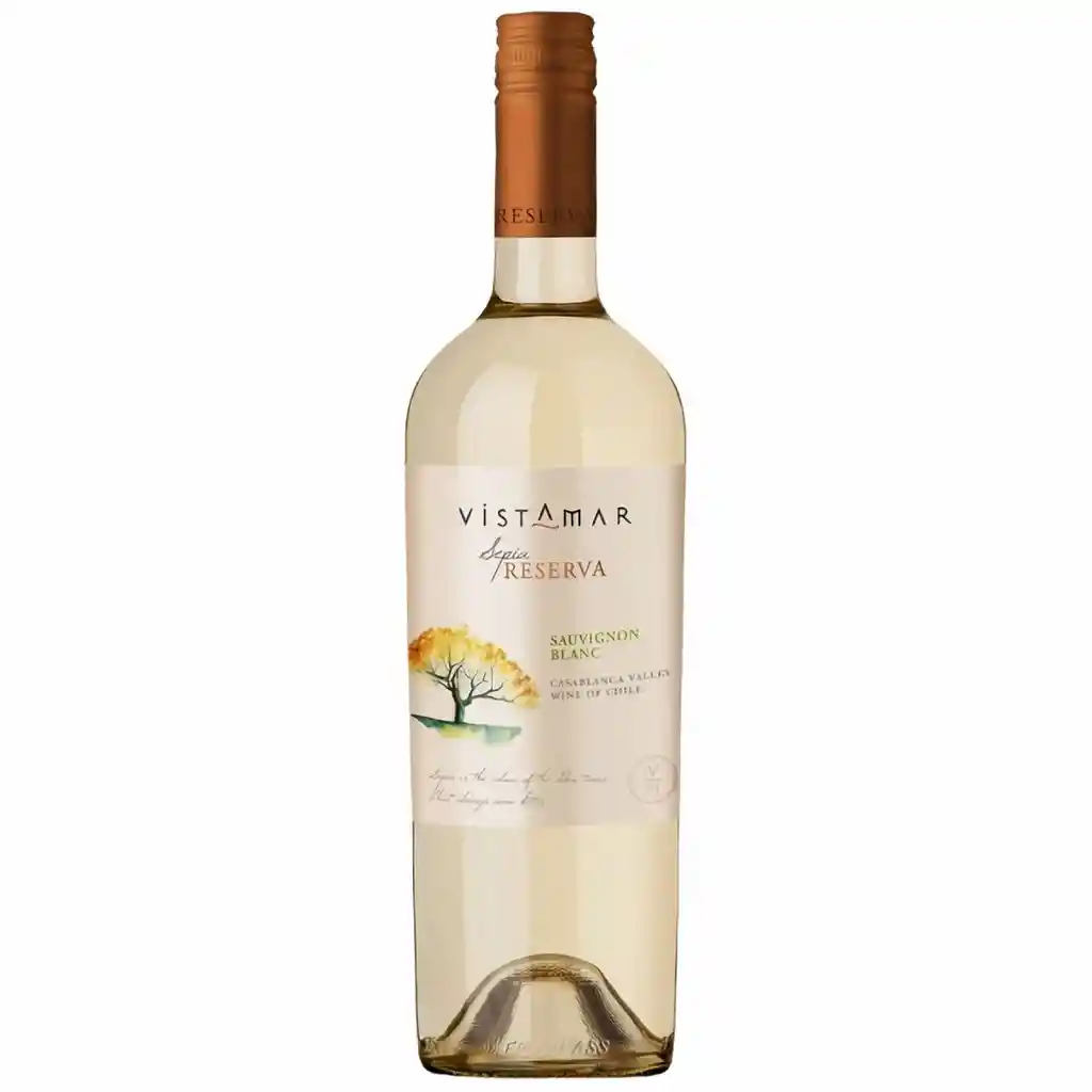 Vistamar Vino Sepia Sauvignon Blanc Reserva Botella